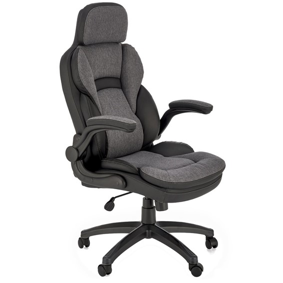 Fotel Gabinetowy VALERIO Czarny/Popiel