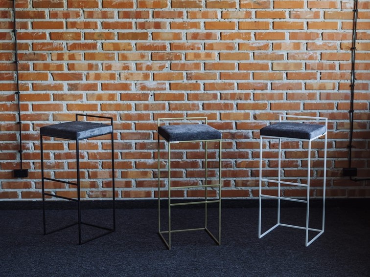 Stołek Barowy DISI Chmura Burzowa/Czarny