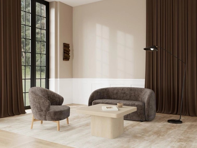 Fotel Wypoczynkowy DARLENE Brązowy