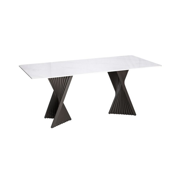 Stół MODIG M17 180x90cm Biały/Grafitowy