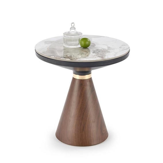 Ława GENESIS S fi50 Orzech/Biały