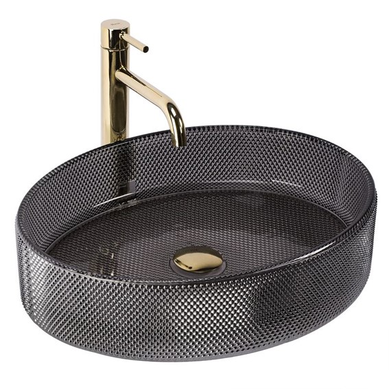 Umywalka Nablatowa MIRELLA Czarny