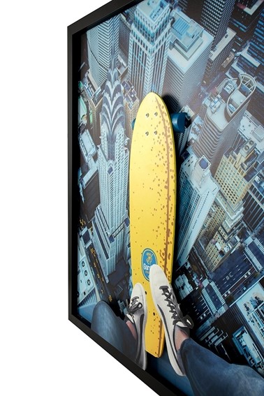Obraz BIG CITY SKATER 130x130cm