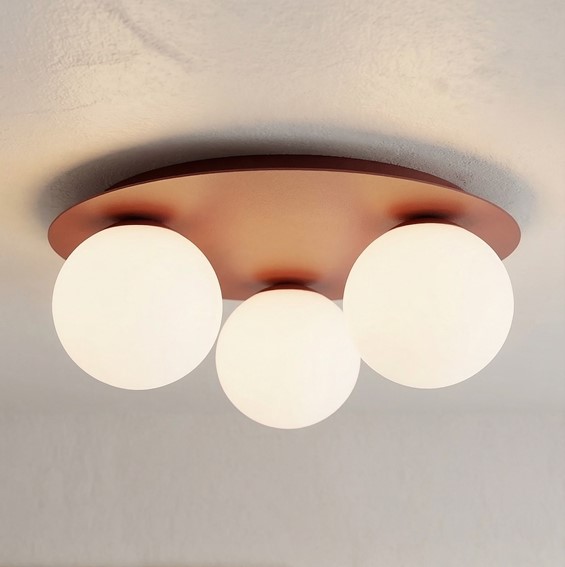 Lampa Sufitowa SOLAR 3 Burgundowy/Biały