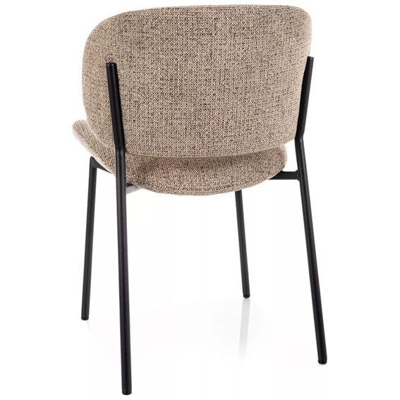 Krzesło KISO Noelle Ciemny Beż/Czarny Mat