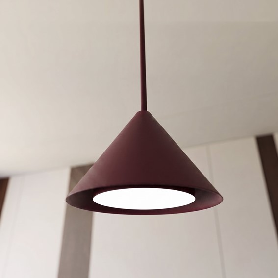 Lampa Wisząca ELIT 1 Burgundowy