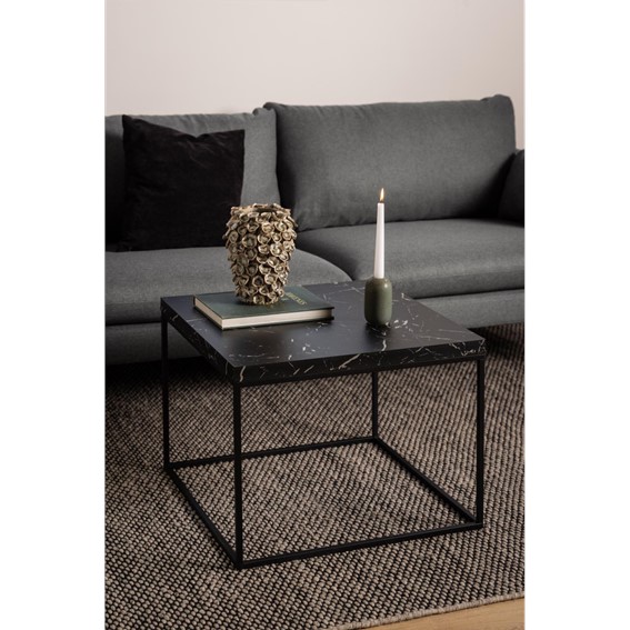 Stolik BAROSSA 60x60cm Czarny Marmur