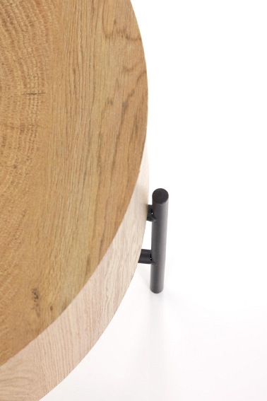 Ława BROOKLYN S fi45 Dąb/Czarny