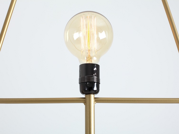 Lampa Podłogowa Firkant Floor 38x177 Złoty