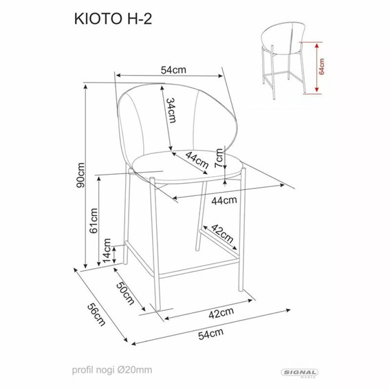 Hoker KIOTO H-2 Beż/Kaszmir