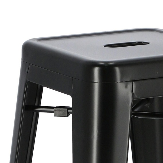 Hoker PARIS 75cm. Czarny insp. Tolix