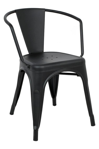 Krzesło Tower Arm Paris 54x52x72 Czarny