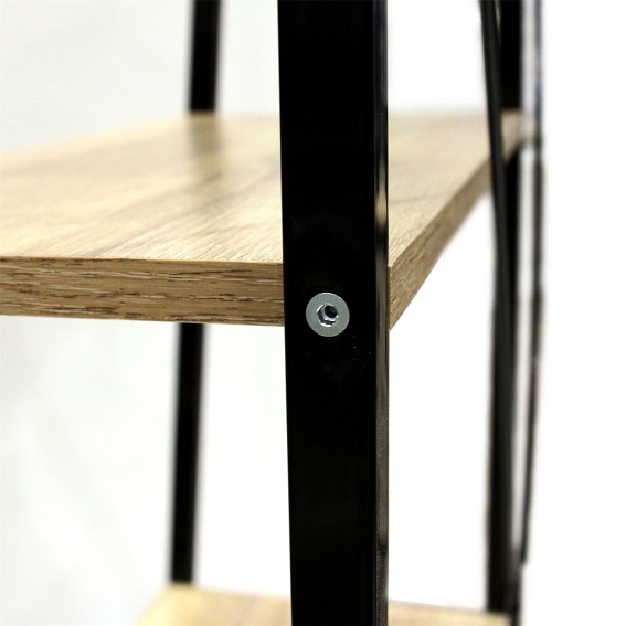 Regał CILYAN L Dąb/Czarny