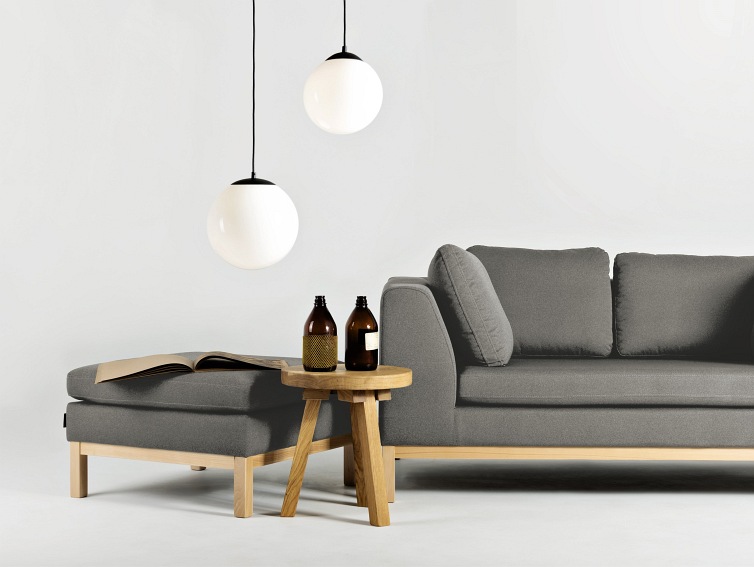 Puf Ambient Wood 70x70x42 Kwarc/Naturalny