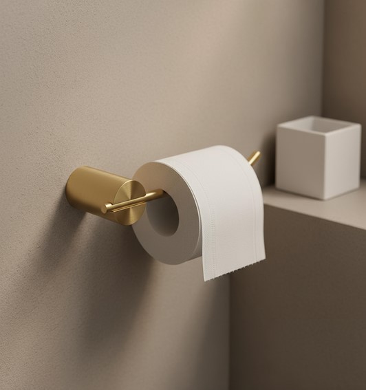 Uchwyt na Papier Toaletowy TOMI 5809 Złoty Szczotkowana