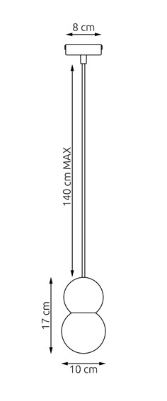 Lampa Wisząca LOOP 1 Beżowy