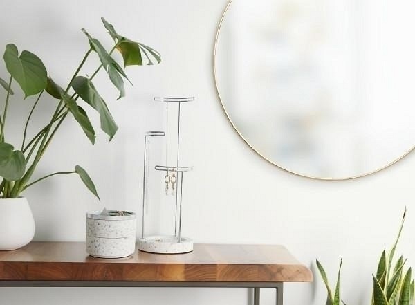 Lustro Ścienne HUBBA 86cm Złoty