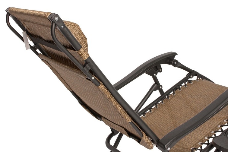 Leżak Ogrodowy z Daszkiem Zero Gravity Aruba Brązowy