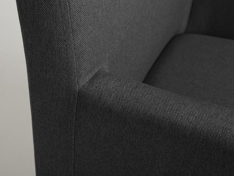 Fotel Wilton Arms 84 60x61x84 Karbon/Naturalny