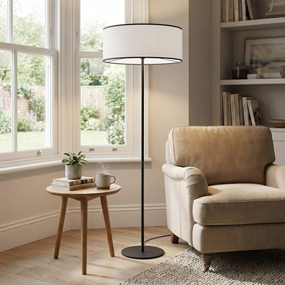 Lampa Podłogowa ECO LP1 Czarny/Szary