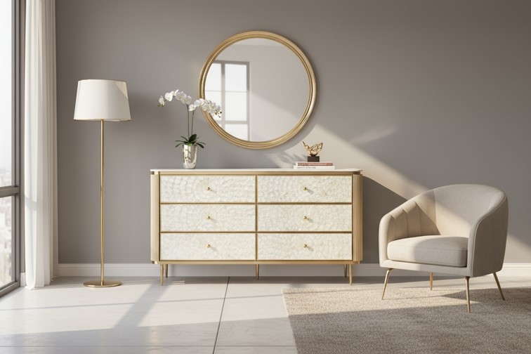 Komoda STILIG ST910 Złoty