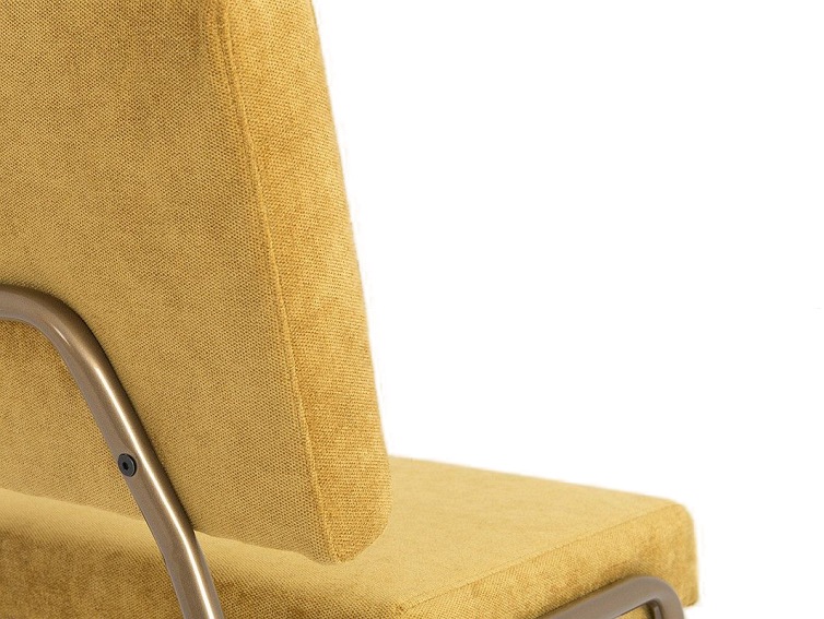 Krzesło Simple 45x50x83 Żółty Narcyz/Złoty