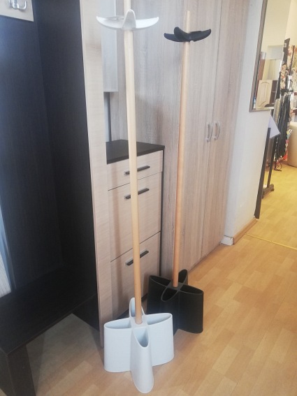 Wieszak PRIMO 154cm Buk/Biały