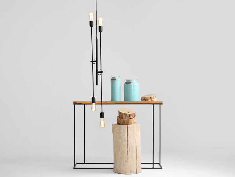 Lampa wisząca TWIGO 4 – czarny