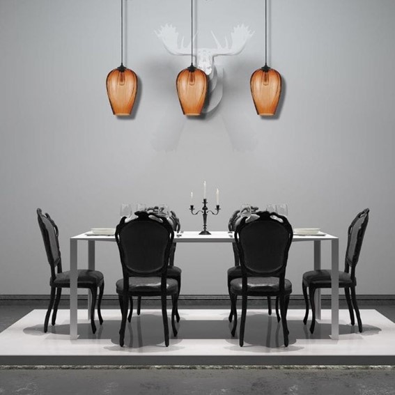 Lampa Wisząca CIRELLA 1S Czarny/Brązowy