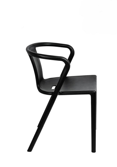 MODESTO krzesło AIR czarne - polipropylen