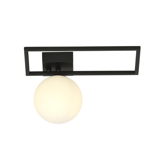 Lampa Sufitowa IMAGO 1D Czarny/Opal