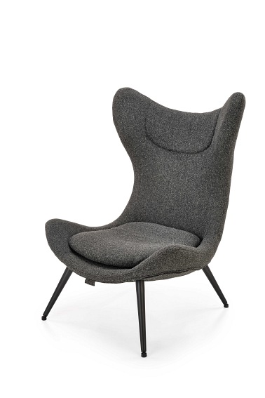 Fotel Wypoczynkowy ATLANTIS Antracytowy/Czarny