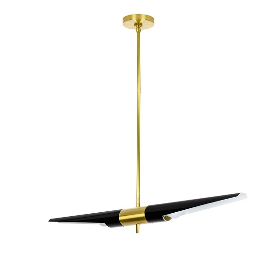 Lampa Wisząca Apollo 1 8x120x178 Czarny/Złoty