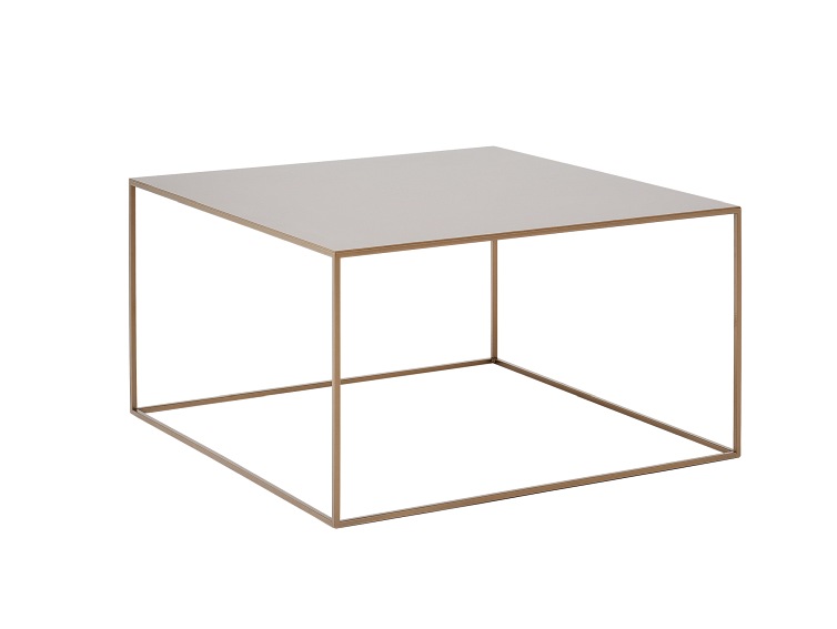 Stół Kawowy Tensio Metal 80x80 Złoty