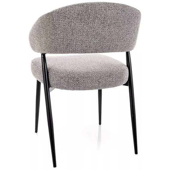 Krzesło LUCIO Noelle Szary/Czarny Mat