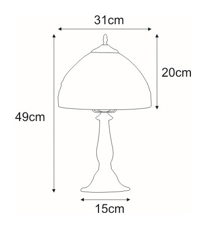 Lampa Stołowa SARGAN K-G121551 Wielokolorowy