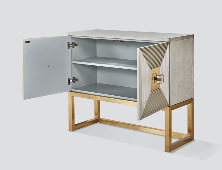 Komoda STILIG ST363 Beżowy/Złoty