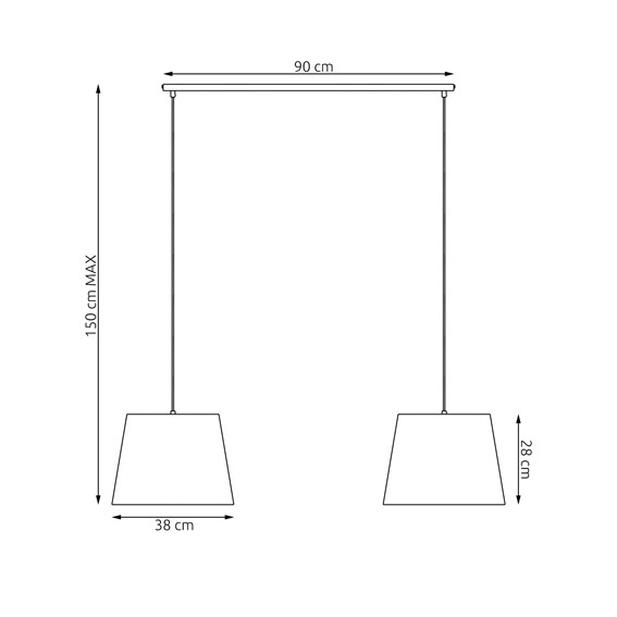 Lampa Wisząca EPOCA 2 Beżowy
