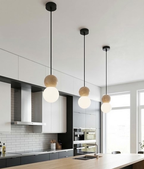 Lampa Wisząca LOOP 1 Czarny