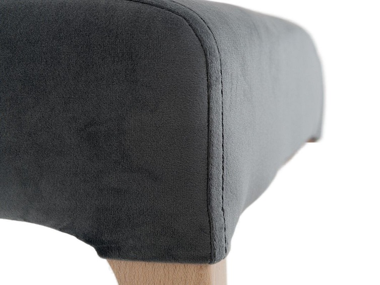 Krzesło Diana 45x58x93 Szary Bez/Naturalny