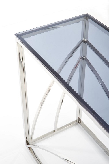 Konsolka KN5 Srebrny/Dymiony