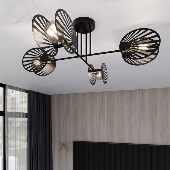 Lampa Sufitowa TALIA 4 Czarny