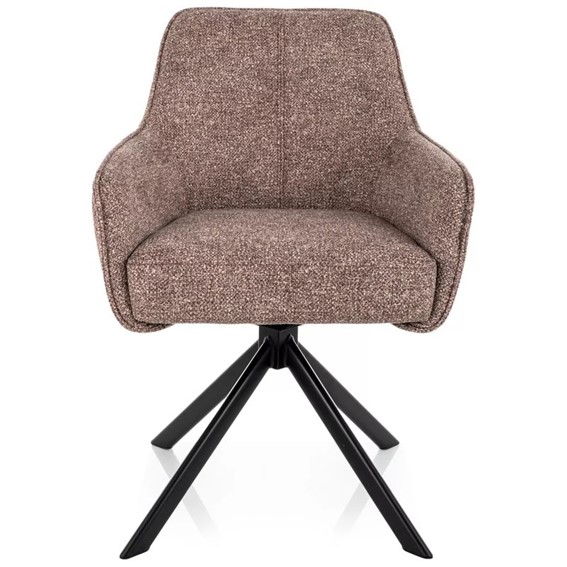 Krzesło NOTTI Leo Ciemny Beż/Czarny Mat