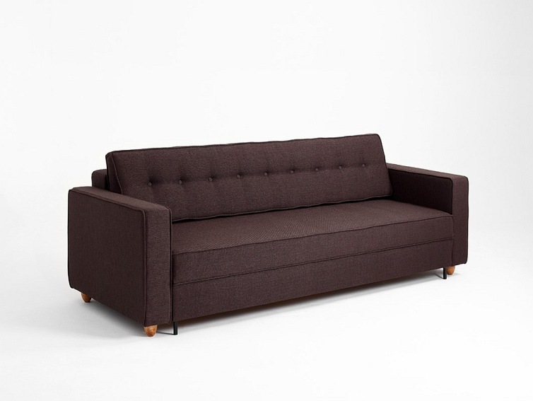 Sofa Rozkładana 2 os. Zugo 178x84x80 Ziarno Kawy/Orzech