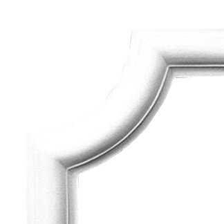 Narożnik Naścienny Gładki LNG-09-3 15,5 cm Biały