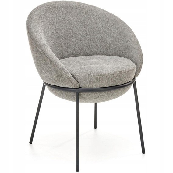 Krzesło K482 Czarny/Popiel