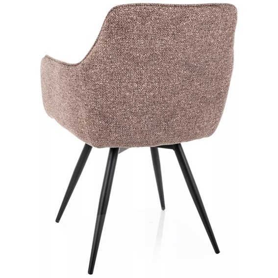 Krzesło BALLO LEO Ciemny Beż/Czarny Mat