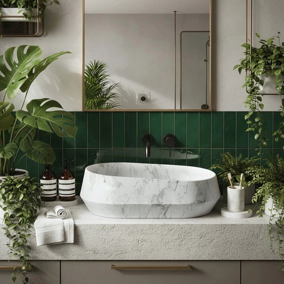 Umywalka Nablatowa ZOE Dune Szary