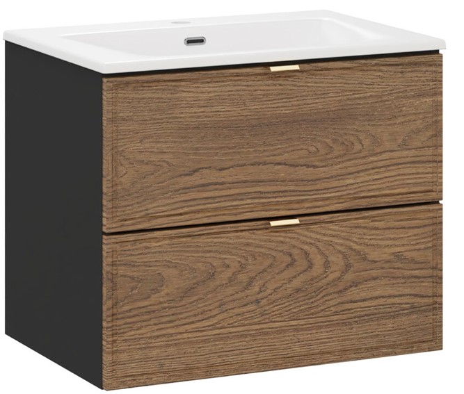 Zestaw Meblowy SKY 60cm Czarny Mat/Dąb Casella