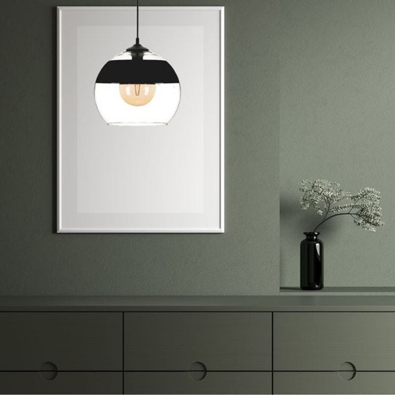 Lampa Wisząca SUNNIA 1L Czarny